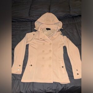 Cream Colored Rue 21 jacket.